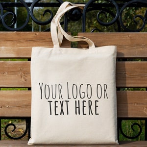 Custom Tote Bag 8 Oz , Wholesale Tote Bags, With Logo, Eco Friendly , Photo Print Tote Bag, Shopping ,Grocery, Reusable, Packing Bags
