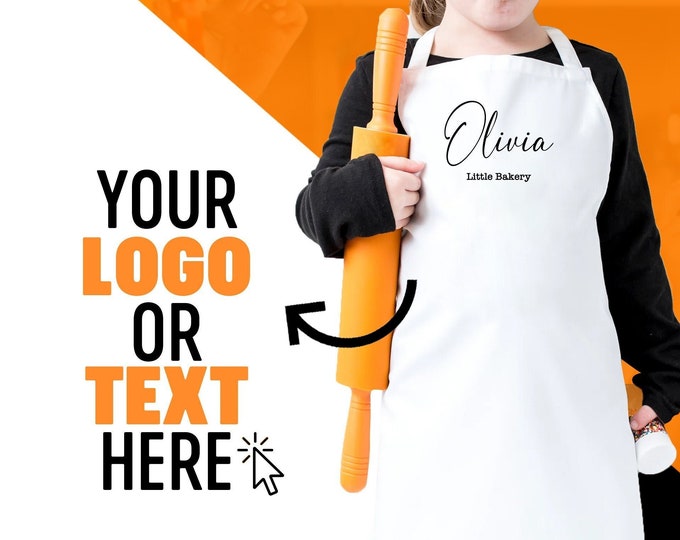Personalized Kids Apron, Custom Apron For Kids, Child's Name Cooking Apron, Young Chef Gift, Baking and Cooking Fun,Matching Apron Set