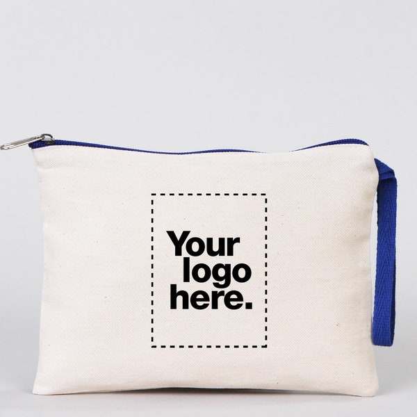 Cosmetic Organizer Clutch Bag, Pencil Bag Personalized, Sax Blue Pencil Bags, Clutch Makeup Bag, Clutch Bag With Handle