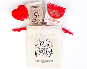 Lets Party Bags - Party Recovery Kit Bags - Custom Hangover Bags - Bachelorette Party - Bride Tribe - Wedding Tote Bag - Hen Party