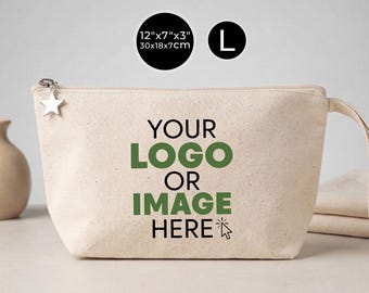 Personalized Makeup Bag - Custom Name Cosmetic Pouch - Bridesmaid Gift - Wedding Favor - Toiletry Bag