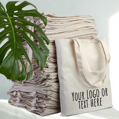 Custom Tote Bags – Personalized Cotton Canvas Bags with Logo for Business Promotion, Events & Wedding Favors