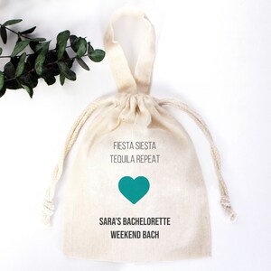 Fiesta Siesta Repeat Hangover Kit Bags - Custom Name - Party Recovery Kit Bags - Survival kit - Custom bags - Bachelorette Party