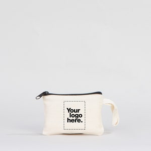 Portamonete personalizzato, 3x5" / Portamonete con cerniera, Portamonete in lino con cerniera, Portamonete in lino, Portafogli, Borse regalo, Portamonete promozionale