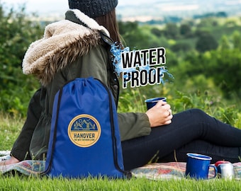 Custom Waterproof Drawstring Backpack | Personalized Logo Gym Bag | Bulk Corporate Gift for Outdoor Events