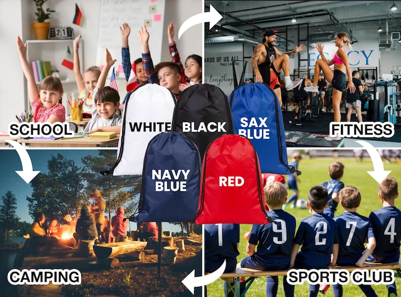 Branded sports bag with custom printing for corporate giveaways