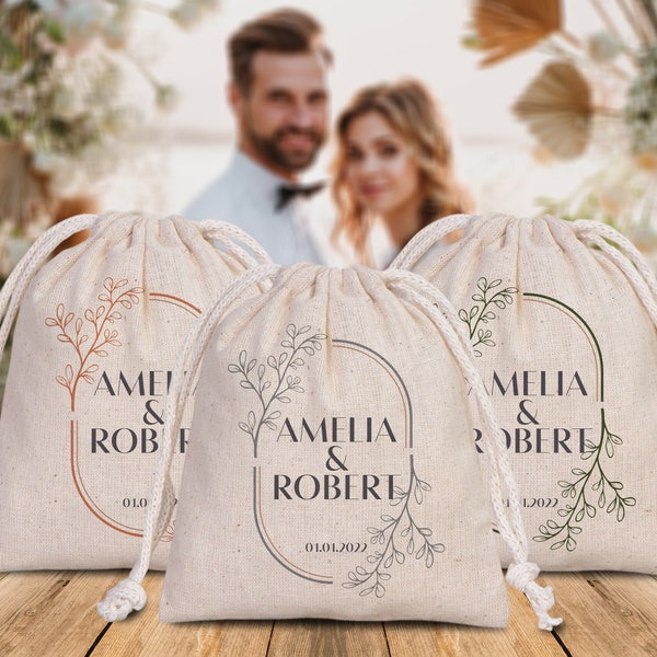 Welcome  To The Wedding, Wedding Party drawstring pouches - Custom Bridal Party Cotton Bag - Bridesmaid Sack for Wedding -
