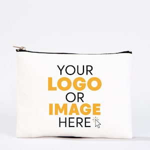 Custom Clutch Bag 21x15cm, Logo Design Make Up Bag, Makeup Bag, Personalized Clutch Bag, Personalized Makeup Bag, Womens Gift Ideas