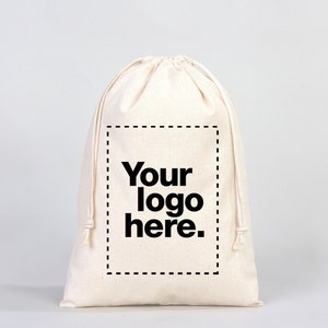 Custom Pouch Bags • 10 x 14 • Organic Cotton Favor Bags • Custom Muslin Bag • Produce Bags • Gift Bags • Jewelry bag -  Eco Friendly Bags