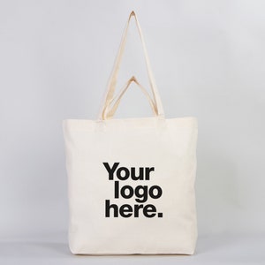 Personalized Tote With Logo, Wholesale Shopping Bags - Promotional items, Photo or Text Print, Multicolor Print, Grocery  Large Bags