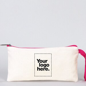 Astuccio personalizzato, astuccio con cerniera, borsa per cosmetici, astucci in cotone con cerniera, regali per insegnanti per il ritorno a scuola, organizer, borsa per il trucco, cotone