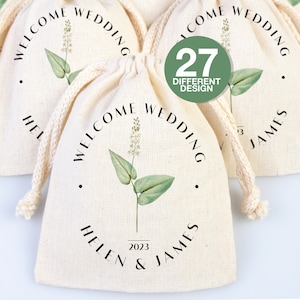 Custom Wedding Welcome Bags, Bachelorette Party Gift, Welcome Bags, Wedding Favors, Hangover Kit Bags, Beach Wedding, Wedding Favors