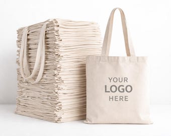 Bolsas de lona con logo – Bolsas de algodón reutilizables y personalizadas para eventos y promociones empresariales.