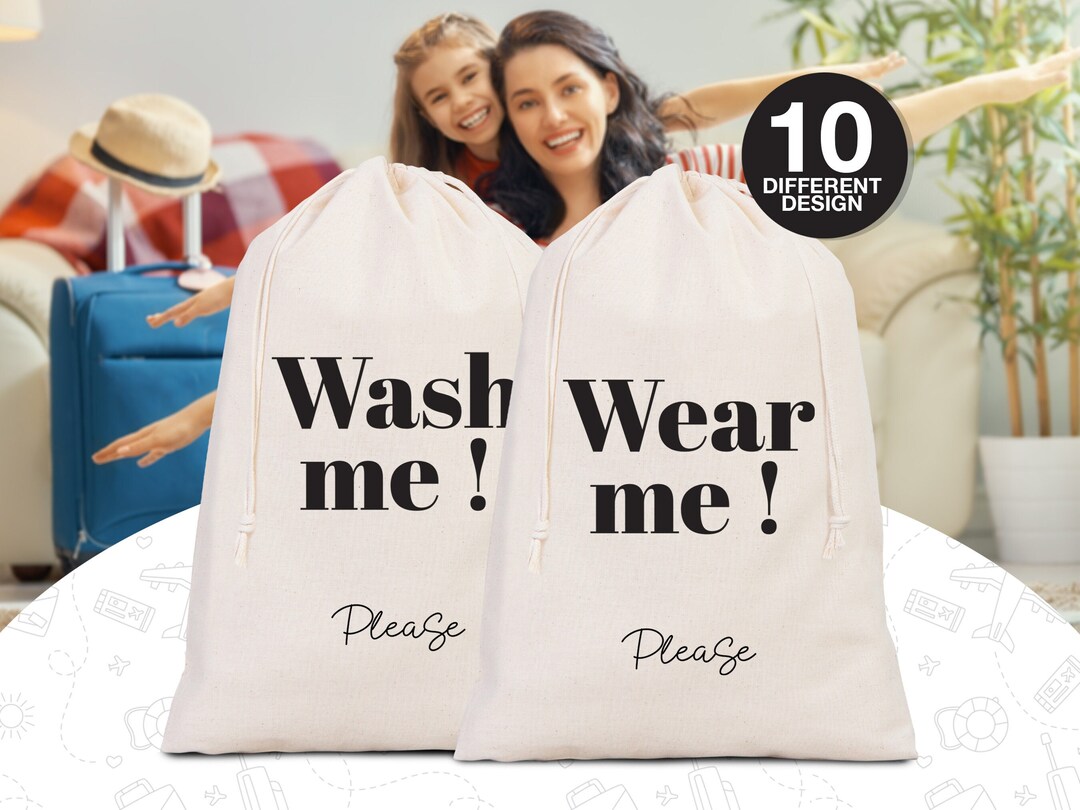 Clean and Dirty Underwear Travel Bags Overnight Laundry Bag Set Lingerie & Laundry Organizer