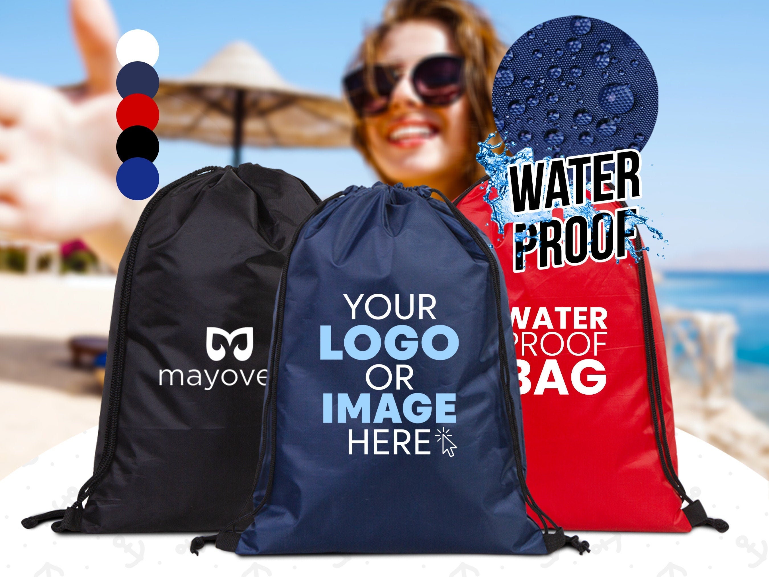 Strandtasche Wasserdicht Polyester Kordelzug Rucksack Sommercamp Party Favor Geschenk Sommerstrand Geschenke Schwimmtasche Kinder Kordelzug Etsy