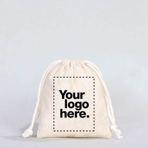 Sacs personnalisés en mousseline 4x5 • Sacs cadeaux en coton biologique • Sacs à cordonnet pour cadeaux de mariage - Bijoux - Cadeau - Article produit - Sacs d'emballage - Respectueux de l'environnement