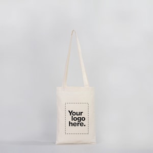 Benutzerdefinierte Einkaufstasche mit langem Griff, personalisierte Schultertaschen, Werbe-Einkaufstasche, Fotodruck-Einkaufstasche, Mini-Einkaufstasche - Kleine Taschen aus Baumwolle