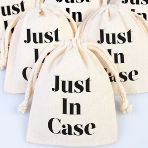 Borsa Just In Case, Borse per kit di recupero, Borse per feste di addio al nubilato, Borse per postumi della sbornia, Kit di sopravvivenza, Borse per il recupero del benvenuto al matrimonio