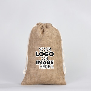 Jute Drawstring Sack 20x30cm - Coffee Bag - Packing Bag - Burlap Bags With Drawstring - 100% Natural Jute Bags - Drawstring Gift Bags