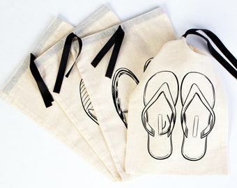 Sacs à chaussures personnalisés, Sac à chaussures de voyage, Sac à chaussures personnalisé, Sacs à chaussures personnalisables avec impression du logo, Voyage, Personnalisation, Sac à linge