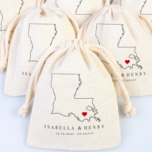 New Orleans Wedding Recover Kit Bags - New Orleans Bachelorette Party Tote - Louisiana Wedding Tote - Welcome to New Orleans
