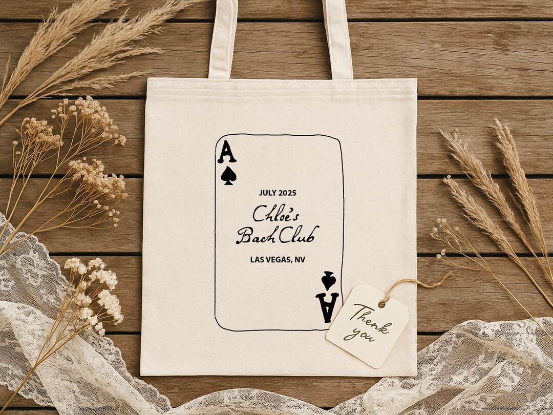 Pack of 15 Ace of Spades Tote - Set of 50/100 - Las Vegas Bachelorette