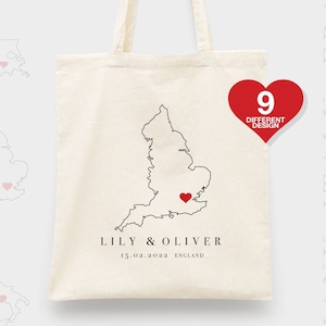 Wedding Welcome Bags, Wedding Tote Bags, Cotton Totes for International Welcome Weddings, Bridal Party Gift Welcome Wedding Totes