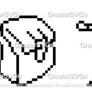 Puede incluir: Iconos de arte pixelado en blanco y negro que representan una espada, un edificio, una brújula, un círculo, una figura de palo, una estrella y un cristal.