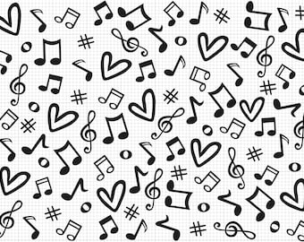 Music Notes Svg Png Ai Pdf Dxf File Download