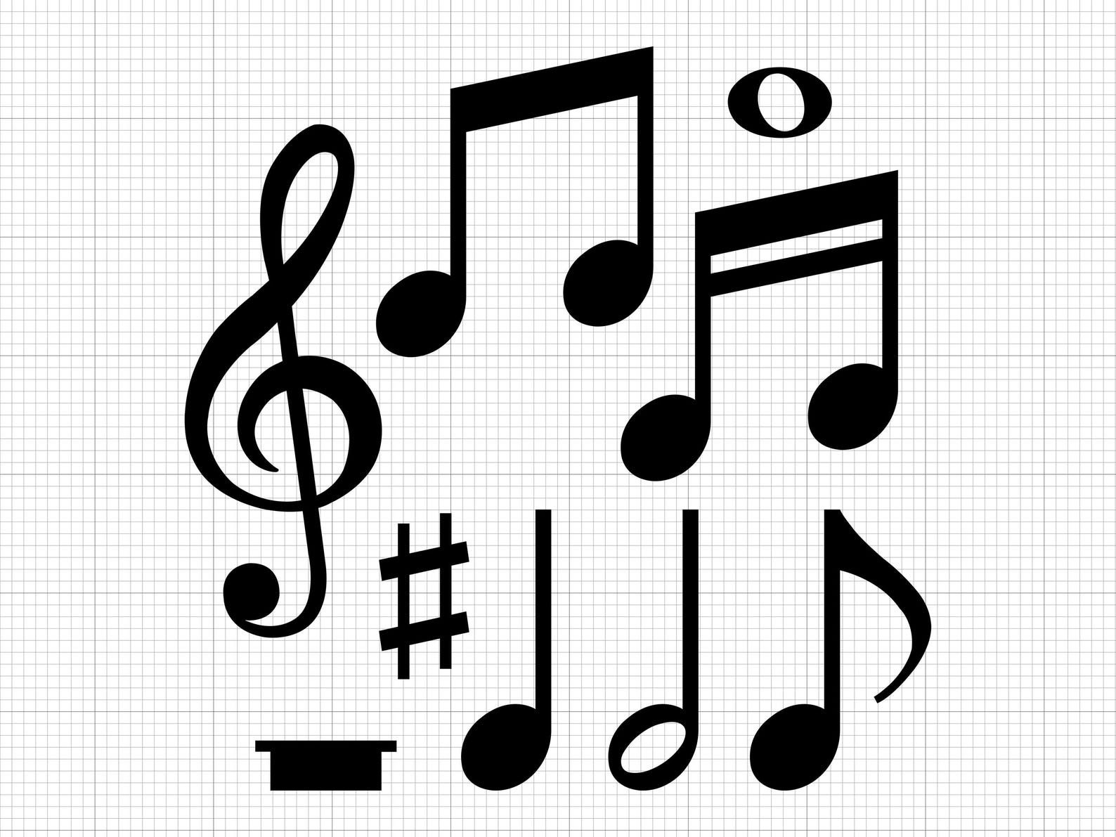 Music Notes Svg File Music Notes Svg Png Pdf Ai Dxf File Download - Etsy