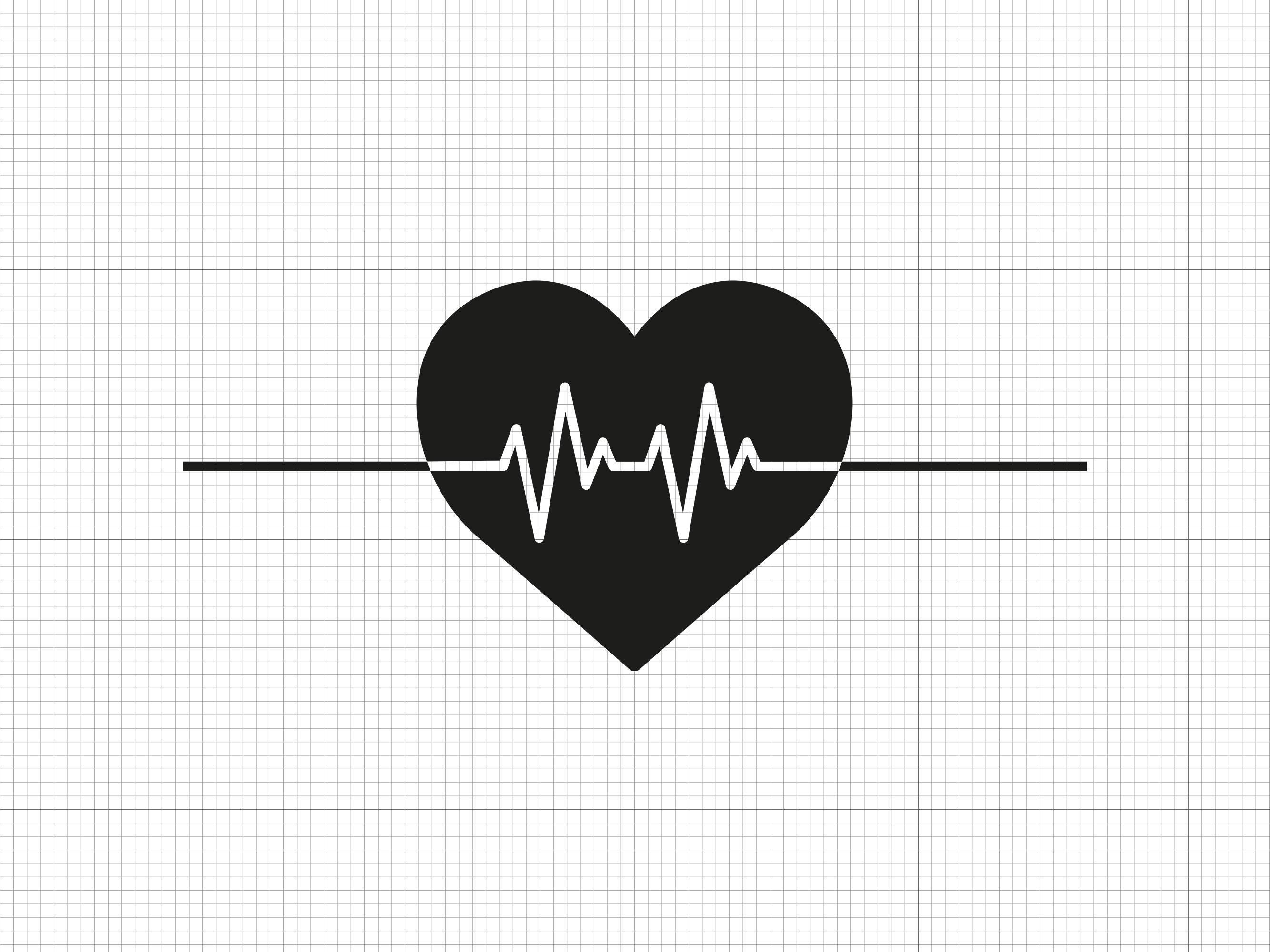 Heartbeat Svg Png Pdf Ai Dxf File Download - Etsy