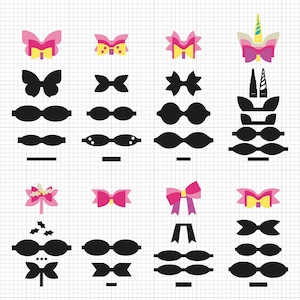 Bow Template Svg Png Pdf Ai Dxf File Download