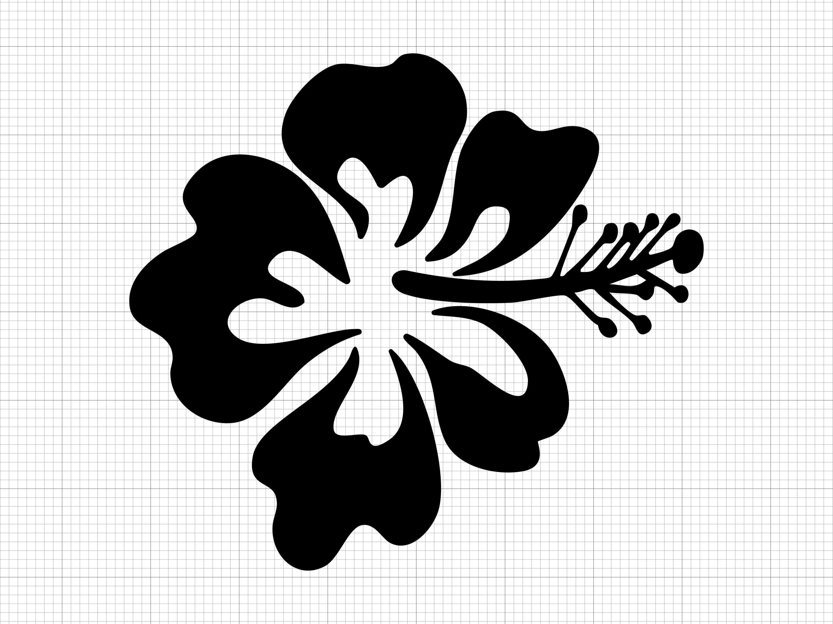 Hibiscus Flower Svg Png Pdf Ai Dxf File Download - Etsy UK