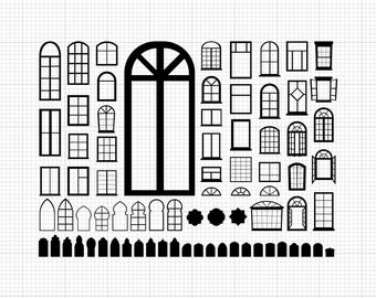 Venster Svg Png Pdf Ai Dxf-bestand downloaden