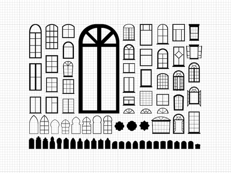 Window Svg Png Pdf Ai Dxf File Download - Etsy