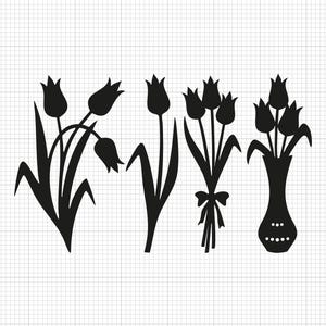 Tulip Svg Png Pdf Ai Dxf File Download