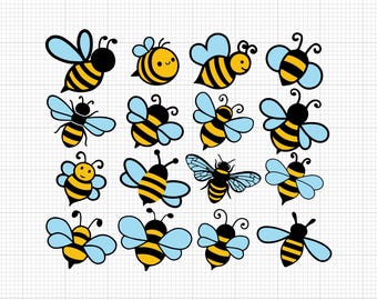 Bee Svg Png Pdf Aif Dxf Layered File Download