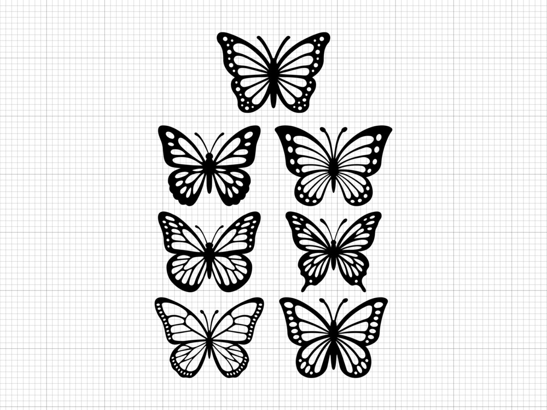 Butterfly Svg Png Pdf Ai Dxf File Download - Etsy