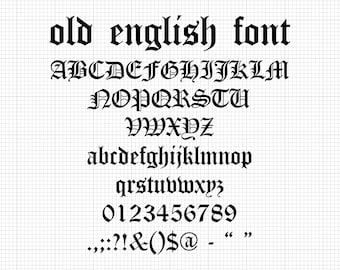 古い英語フォント SVG。フォント SVG。古い英語フォント SVG