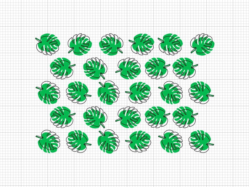 Monstera Leaf Svg Png Ai Pdf Dxf File Download - Etsy Canada