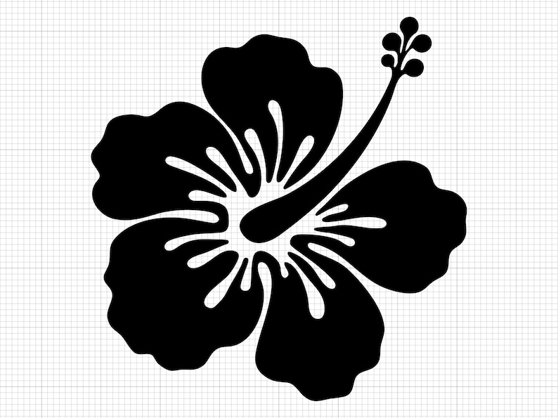 Hibiscus Flower Svg Png Pdf Ai Dxf File Download - Etsy UK