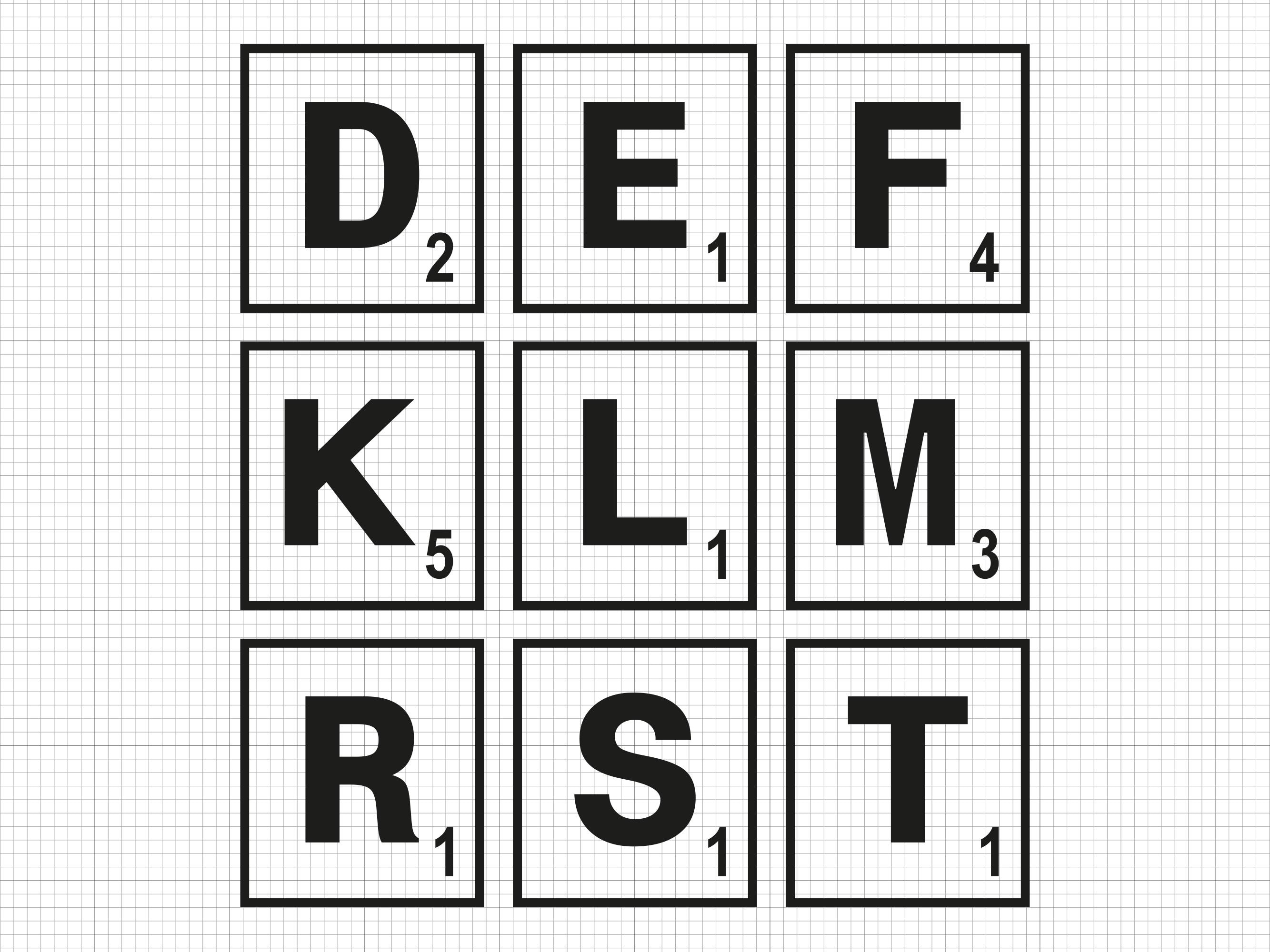 Scrabble Tiles Svg Png Ai Pdf Dxf File Download - Etsy