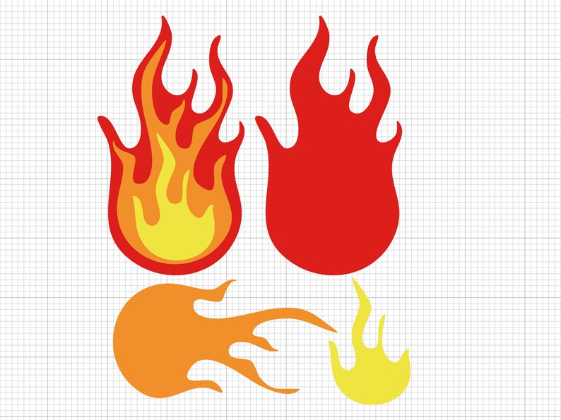 Fire Svg Png Pdf Ai Dxf File Download - Etsy