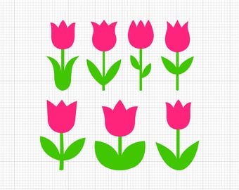 Tulip Svg Png Pdf Ai Dxf File Download