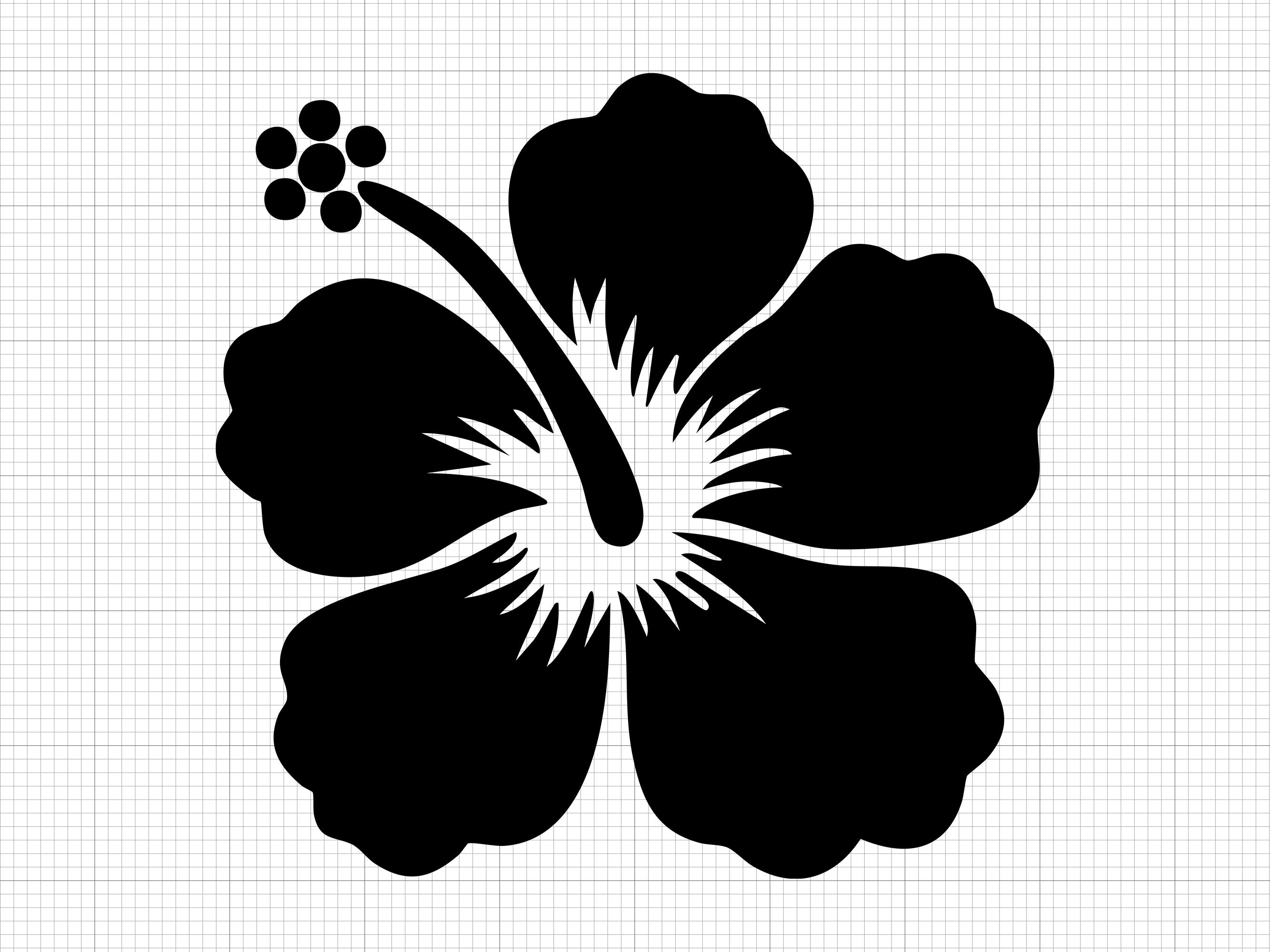 Hibiscus Flower Svg Png Pdf Ai Dxf File Download - Etsy UK