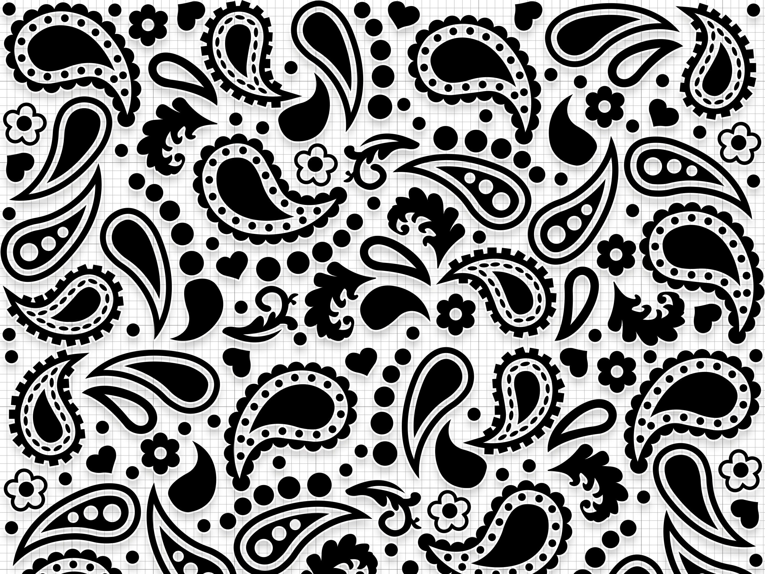 Bandana Svg Paisly Svg Png Pdf Ai Dxf File Download Etsy