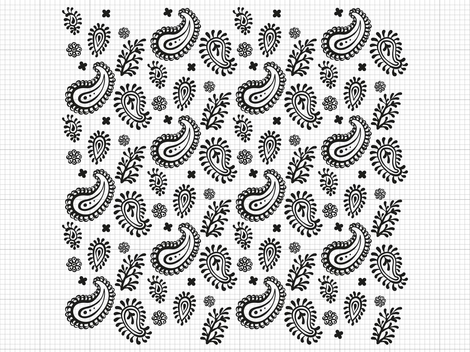 Bandana Pattern Svg Png Pdf Ai Dxf File Download - Etsy