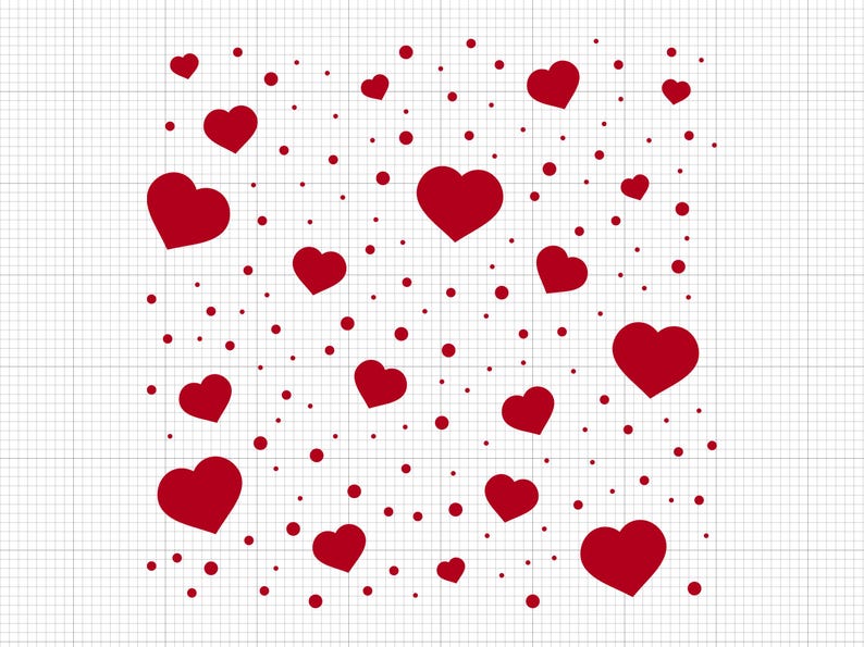 Heart Pattern Svg Png Pdf Ai Dxf File Download - Etsy