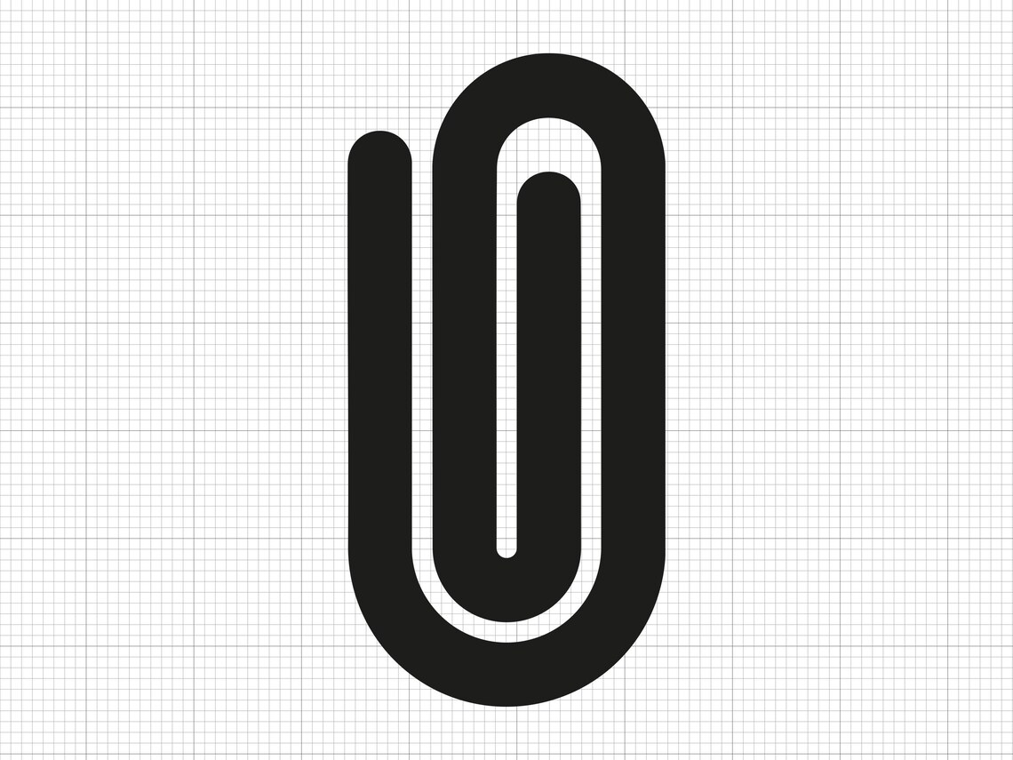 Paperclip Svg Png Pdf Ai Dxf File Download - Etsy
