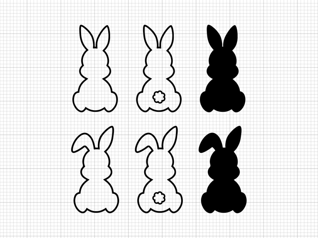Easter Bunny Svg Png Pdf Ai Dxf File Download - Etsy